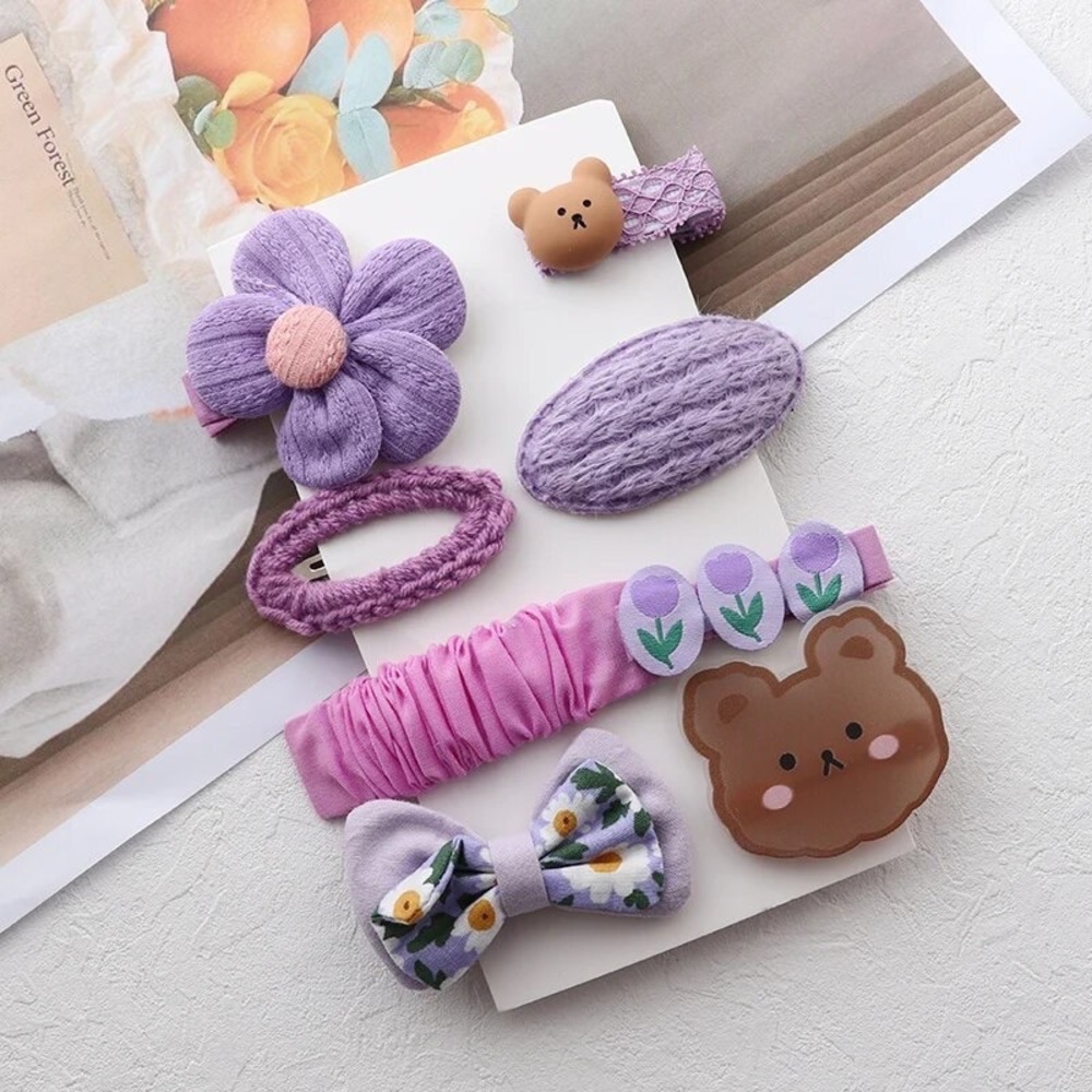 Lavender Baby Hair Clips